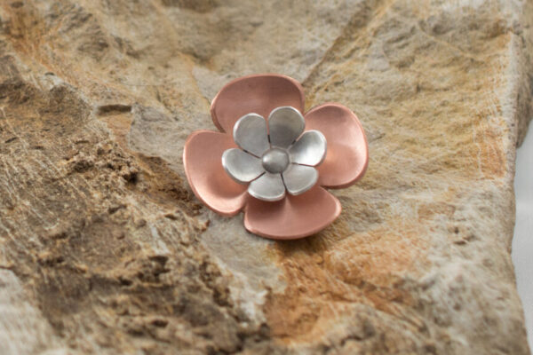 Broche CloverDaisy
Koper & sterling zilver